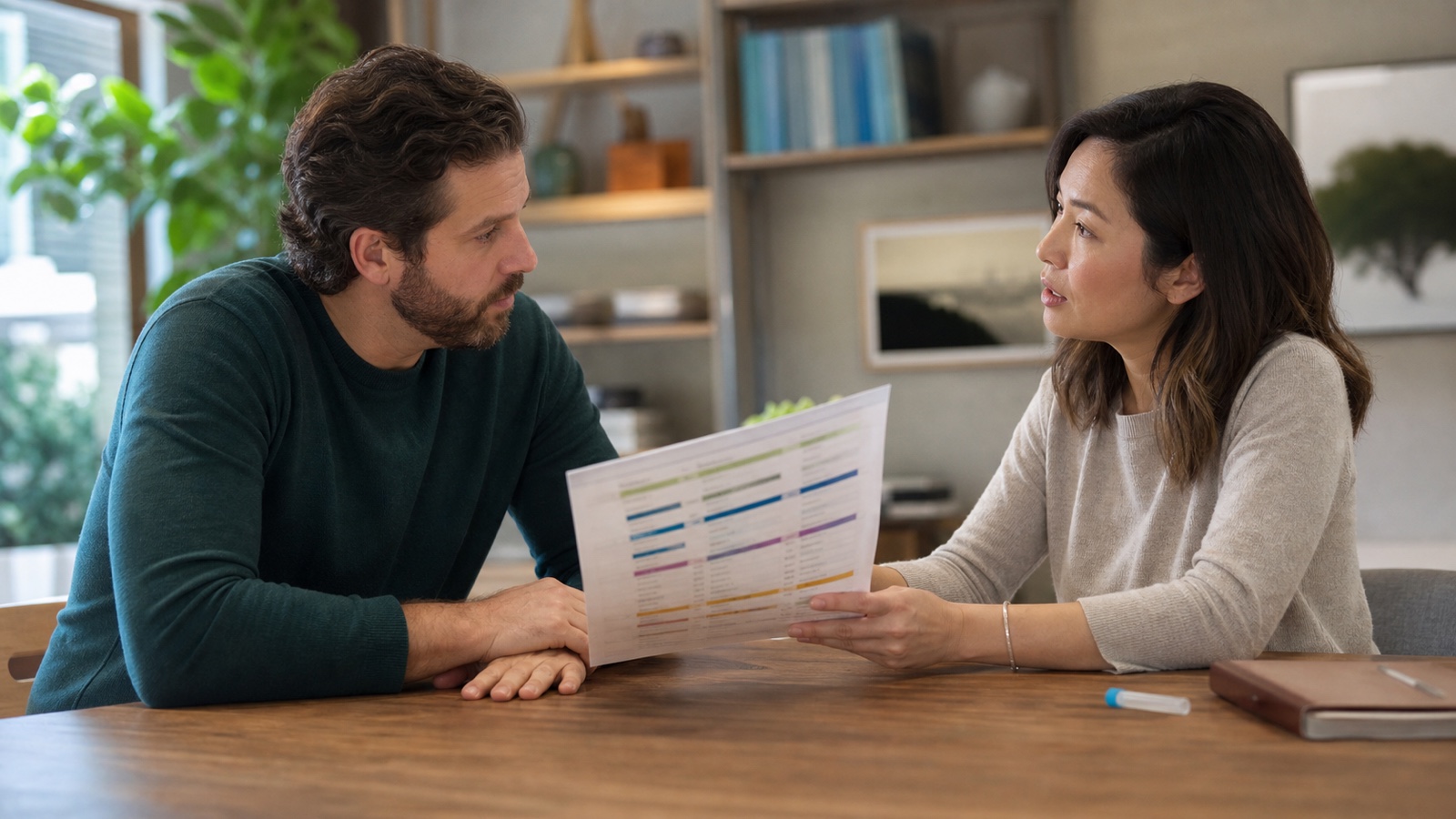 A patient and clinician review a pharmacogenetic report together