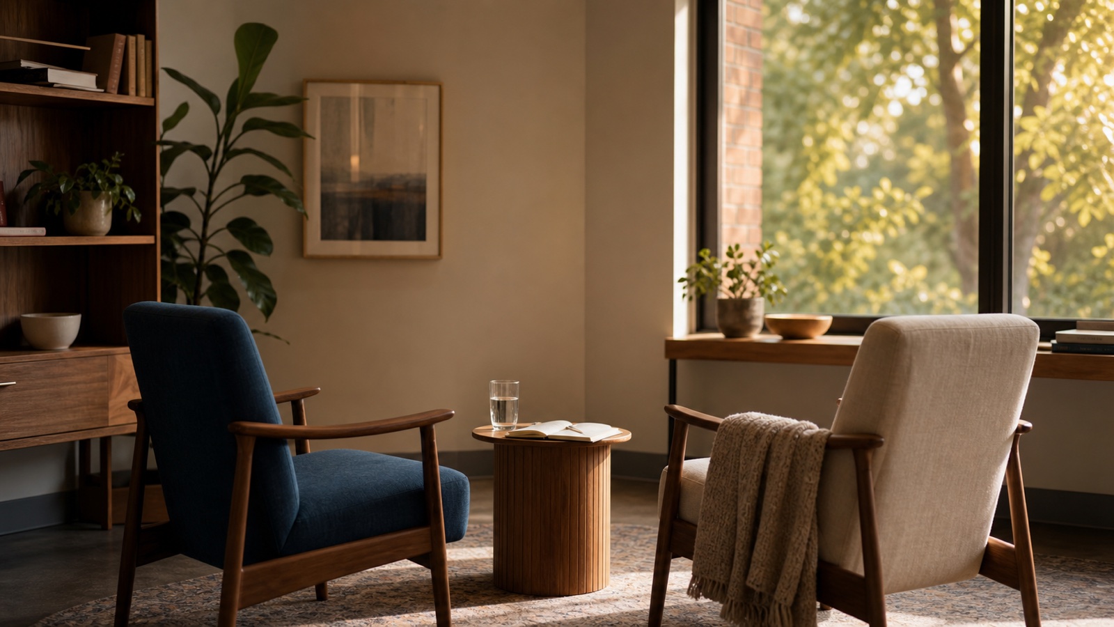 A patient and therapist turn a broad goal into a simple, concrete plan on paper